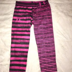 girls dry fit Under Armour leggings size large